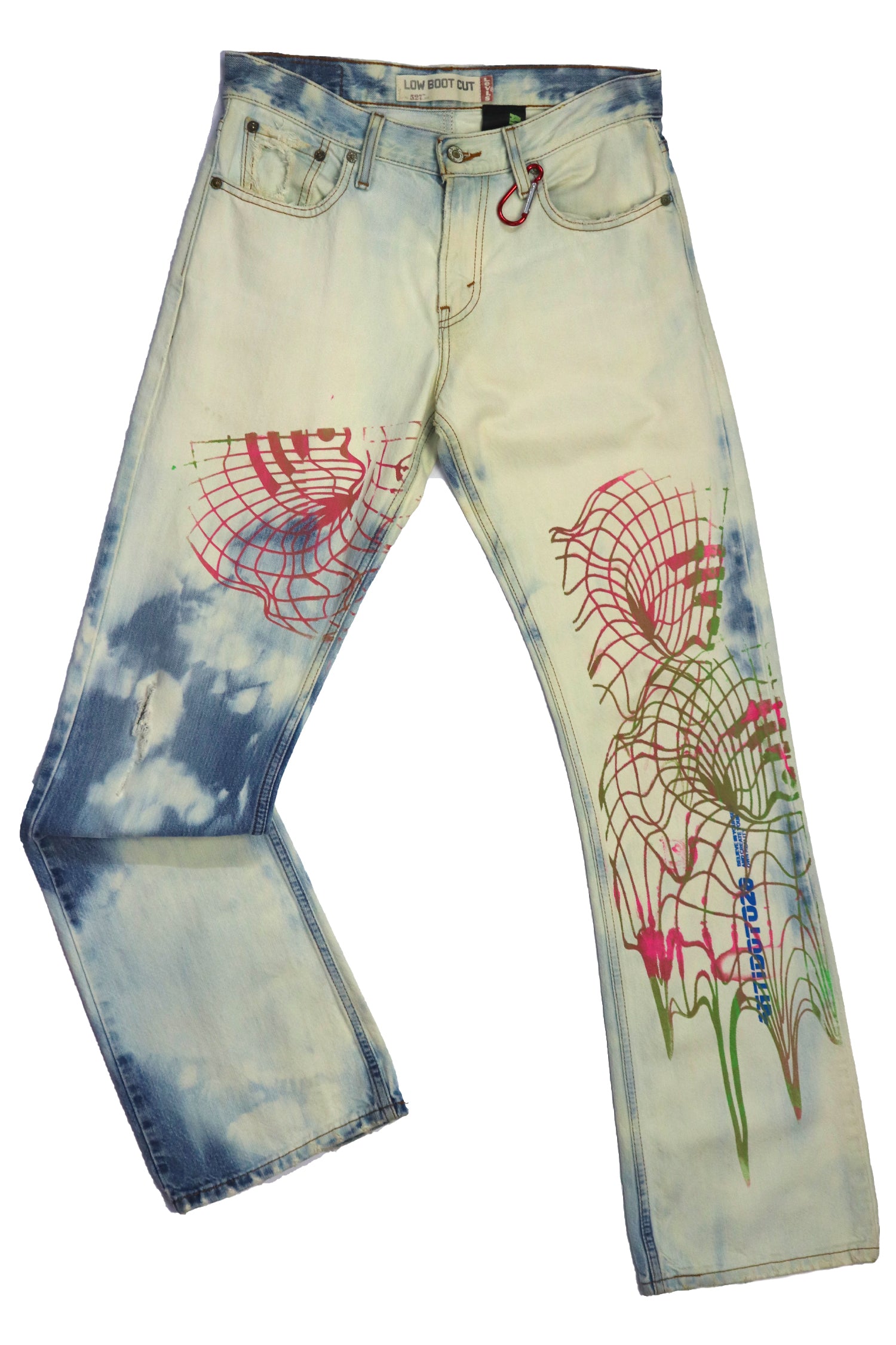 LEVI PINK TOROID CUSTOM JEANS
