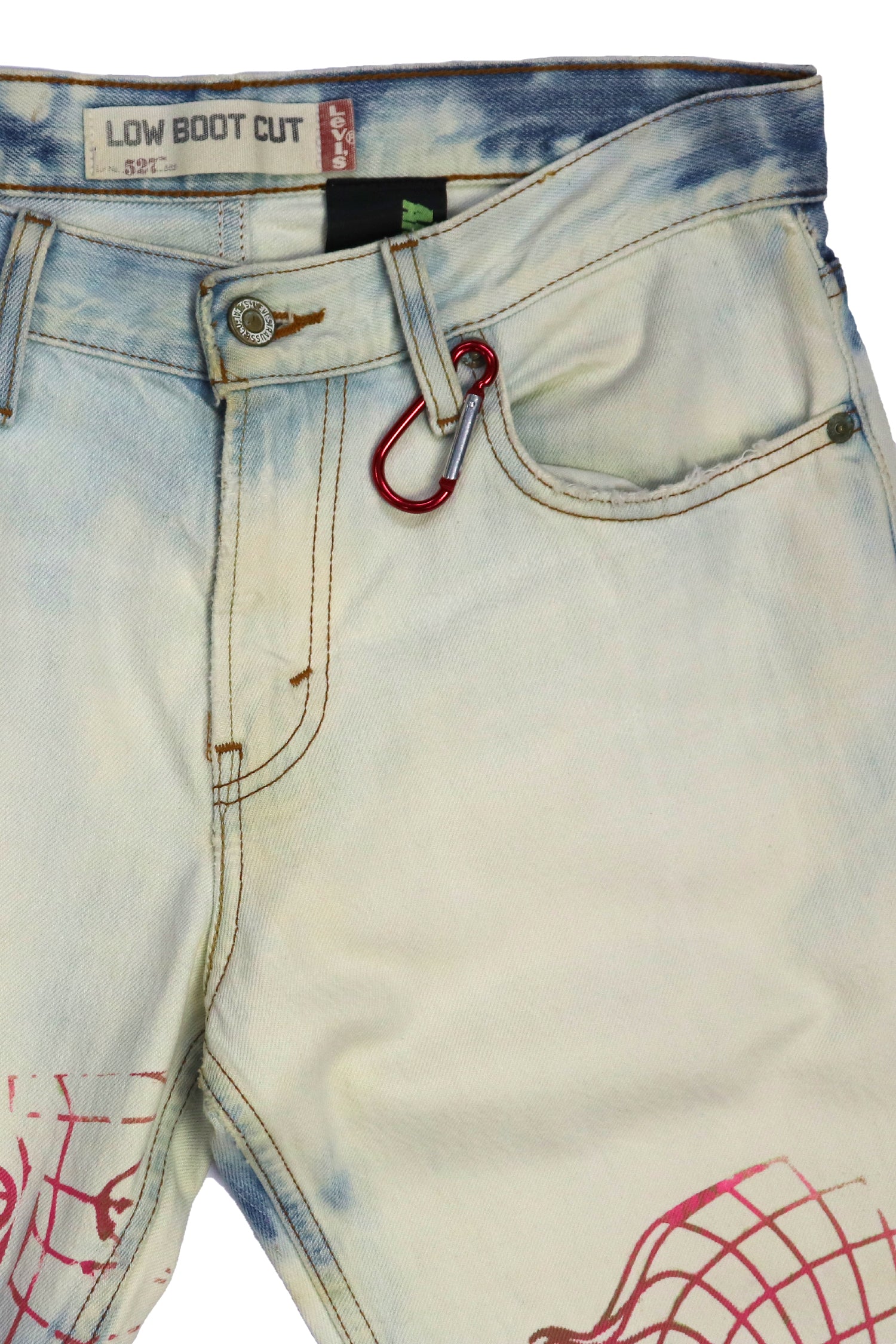 LEVI PINK TOROID CUSTOM JEANS