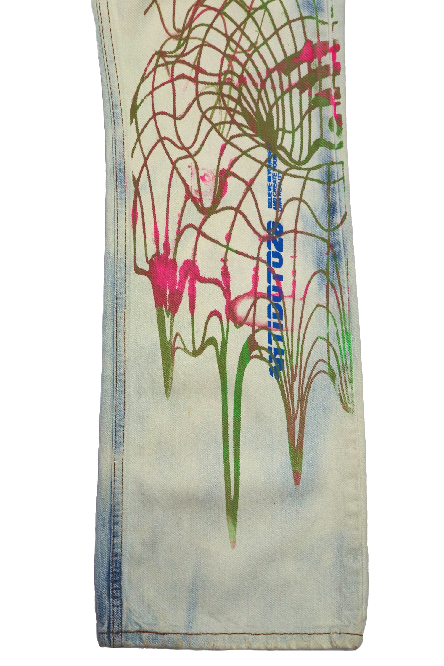 LEVI PINK TOROID CUSTOM JEANS