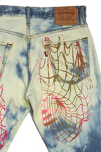 LEVI PINK TOROID CUSTOM JEANS
