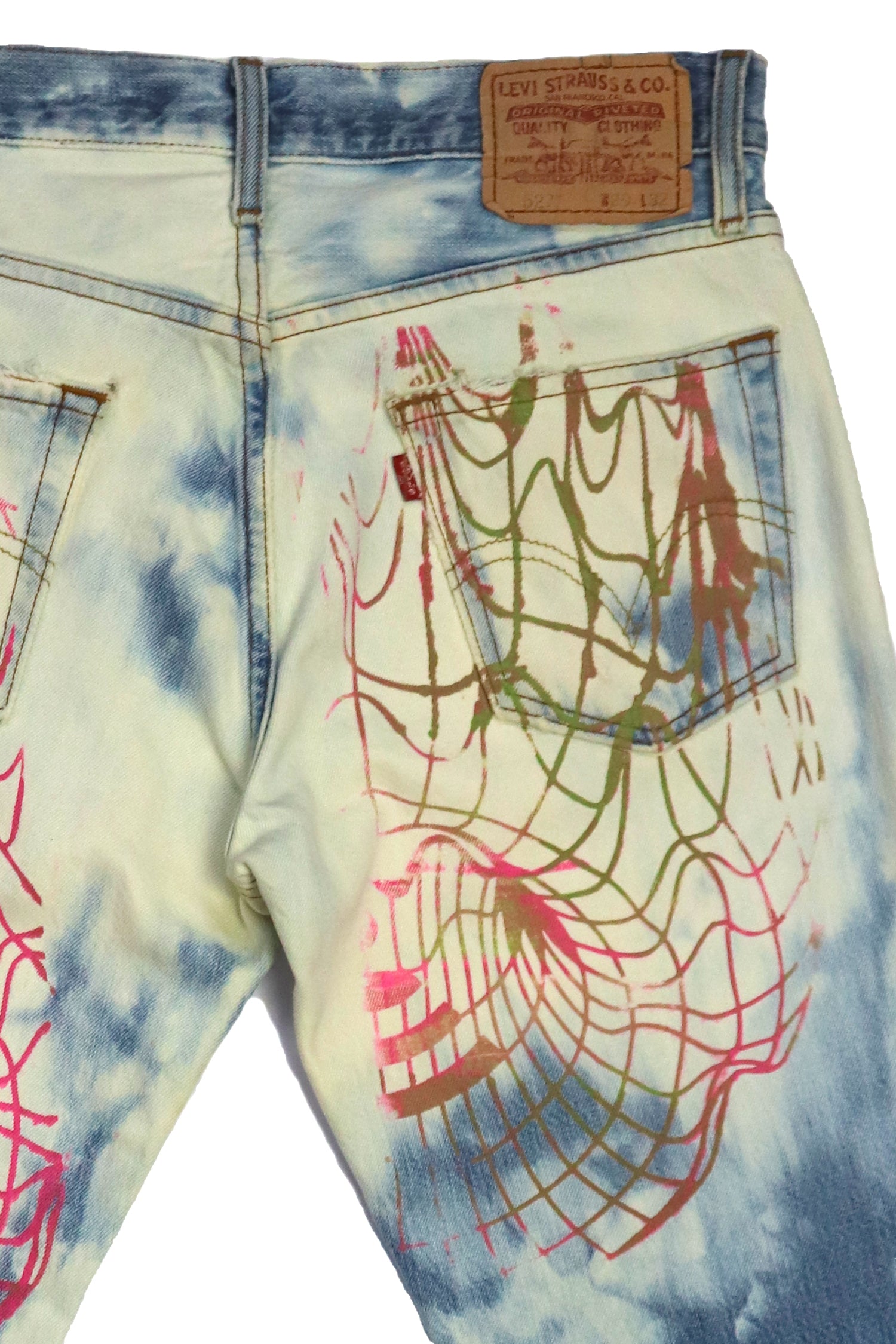 LEVI PINK TOROID CUSTOM JEANS
