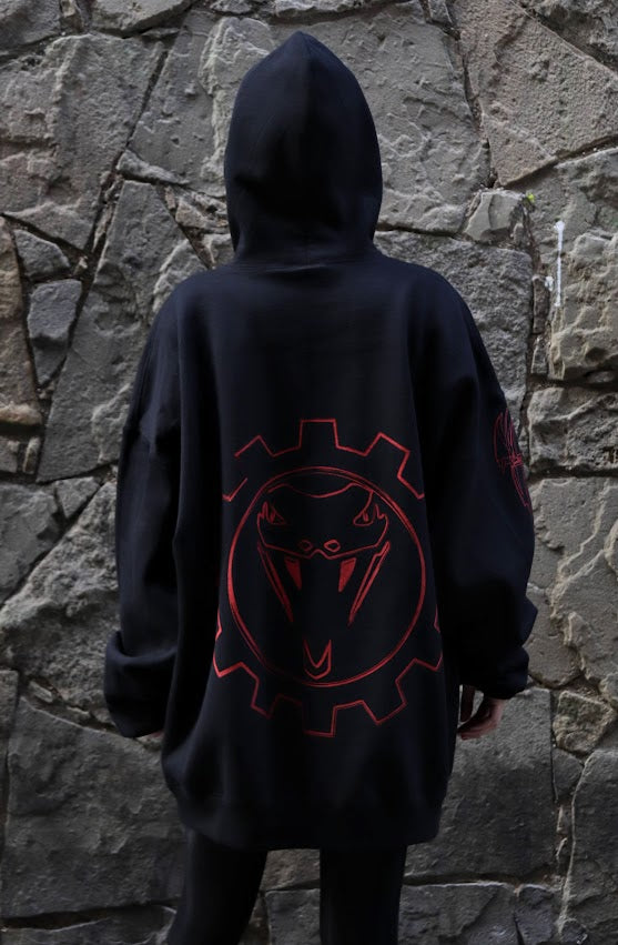 TECHNO GEAR BLACK HOODIE