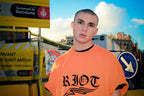 RIOT UNISEX ORANGE T-SHIRT