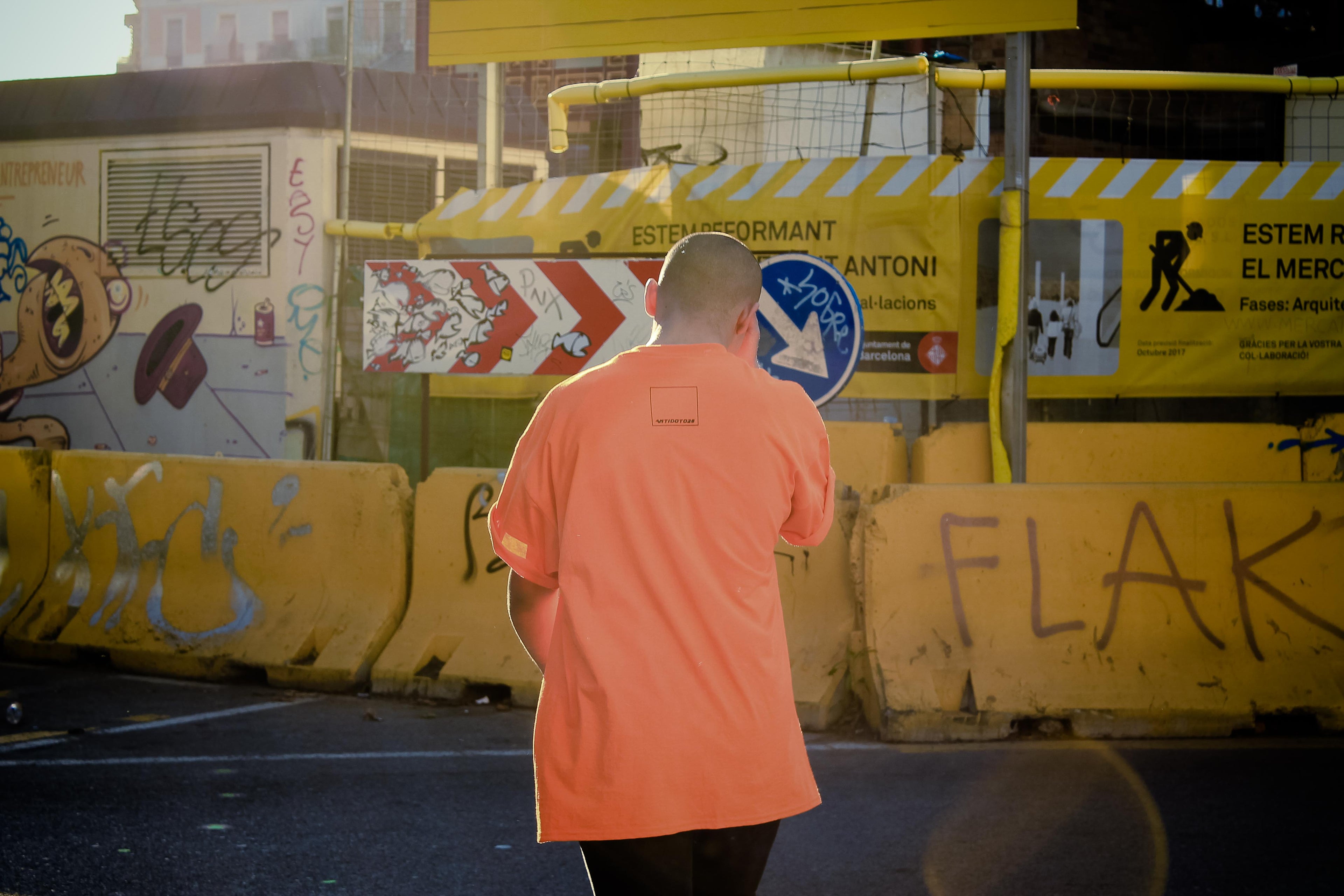 RIOT UNISEX ORANGE T-SHIRT