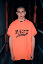 RIOT UNISEX ORANGE T-SHIRT