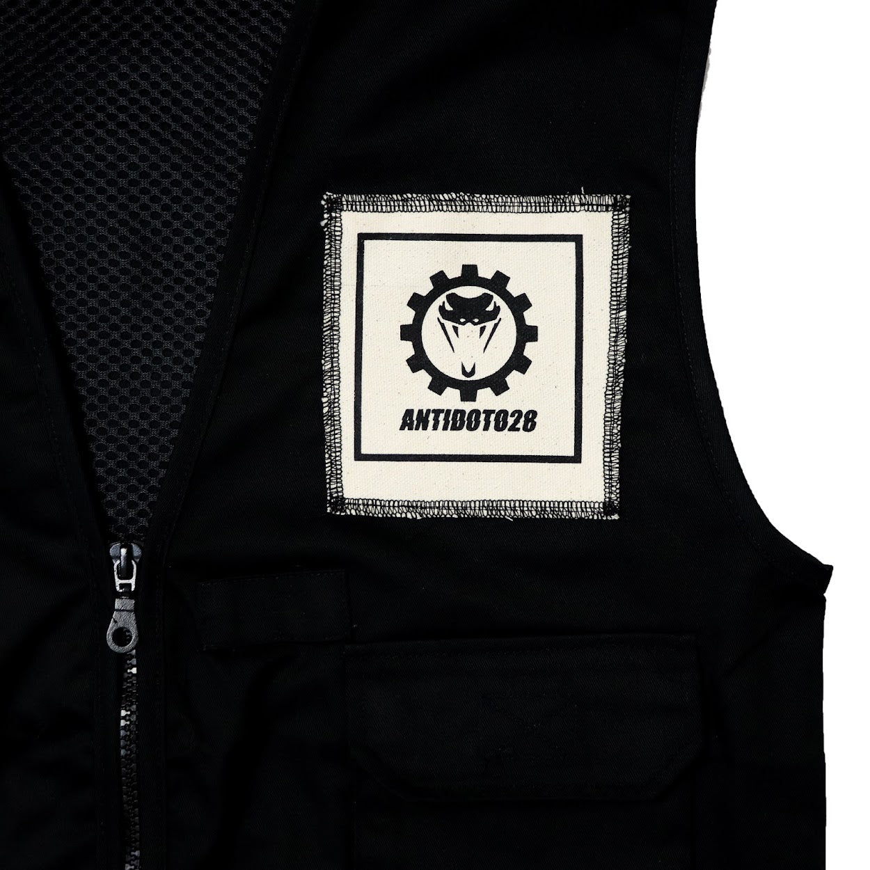 WORKING CLASS BLACK PATCHED TACTICAL VEST