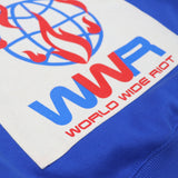 WORLD WIDE RIOT PATCH BLUE HOODIE