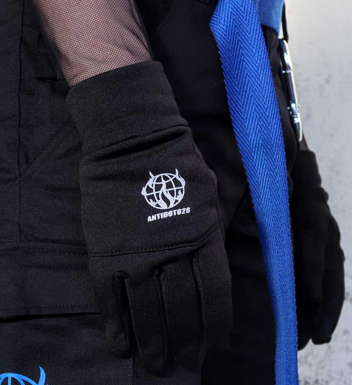 WORLD WIDE RIOT BLACK GLOVES