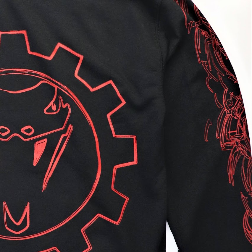 TECHNO GEAR BLACK HOODIE