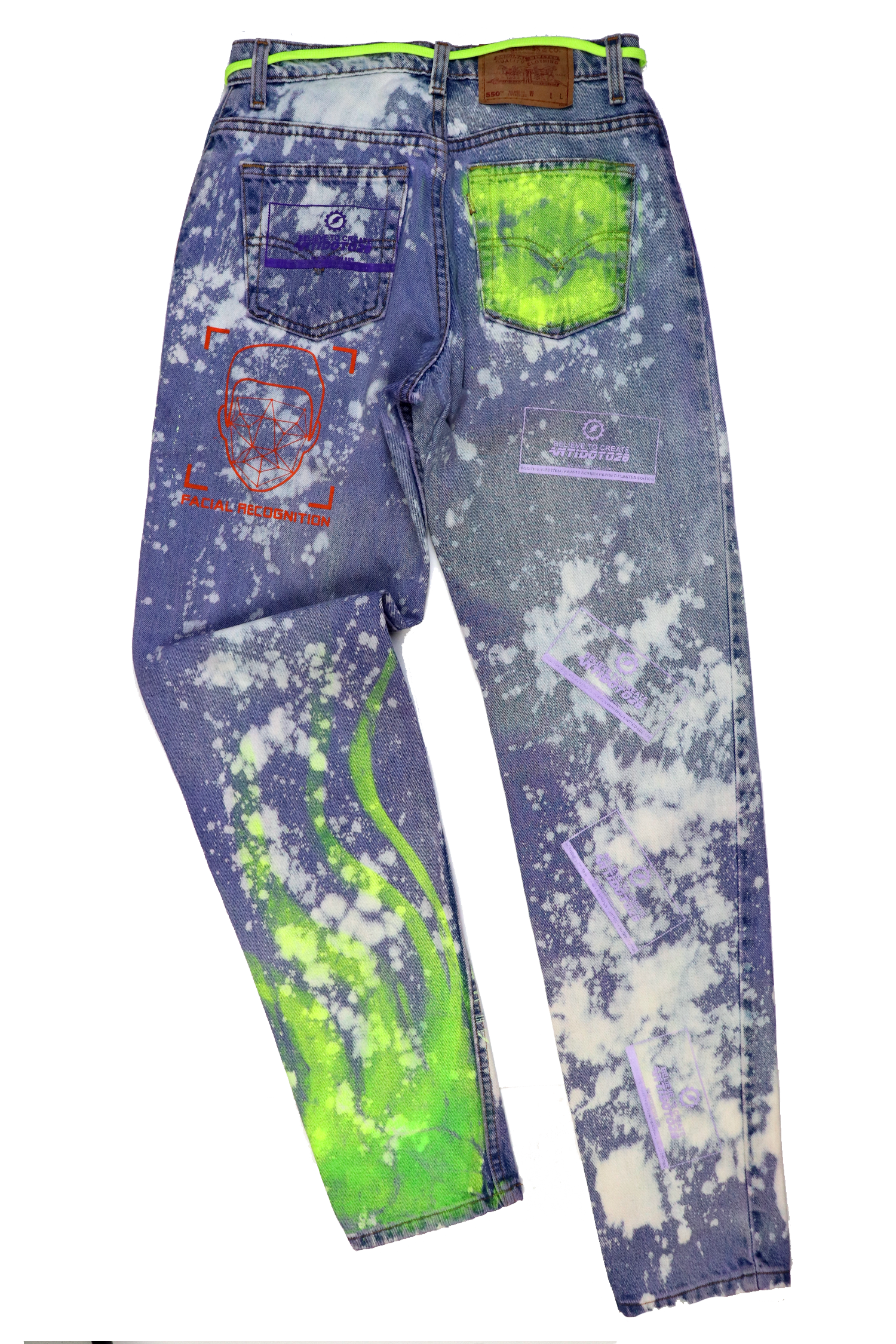 FLAME NO FUTURE  LEVI´s CUSTOM JEANS