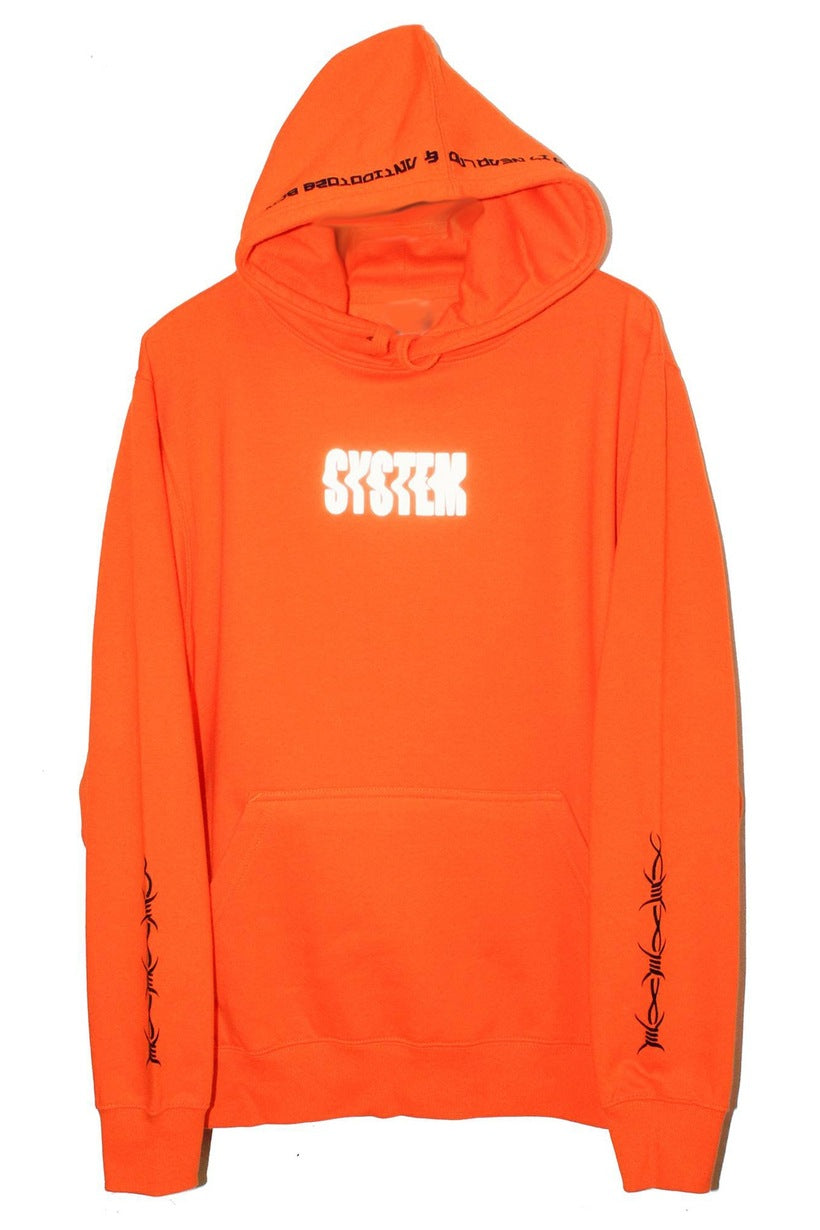 HARDCORE SYSTEM ORANGE HOODIE