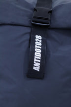 ROLL TOP BLACK REFLEXTIVE BACKPACK