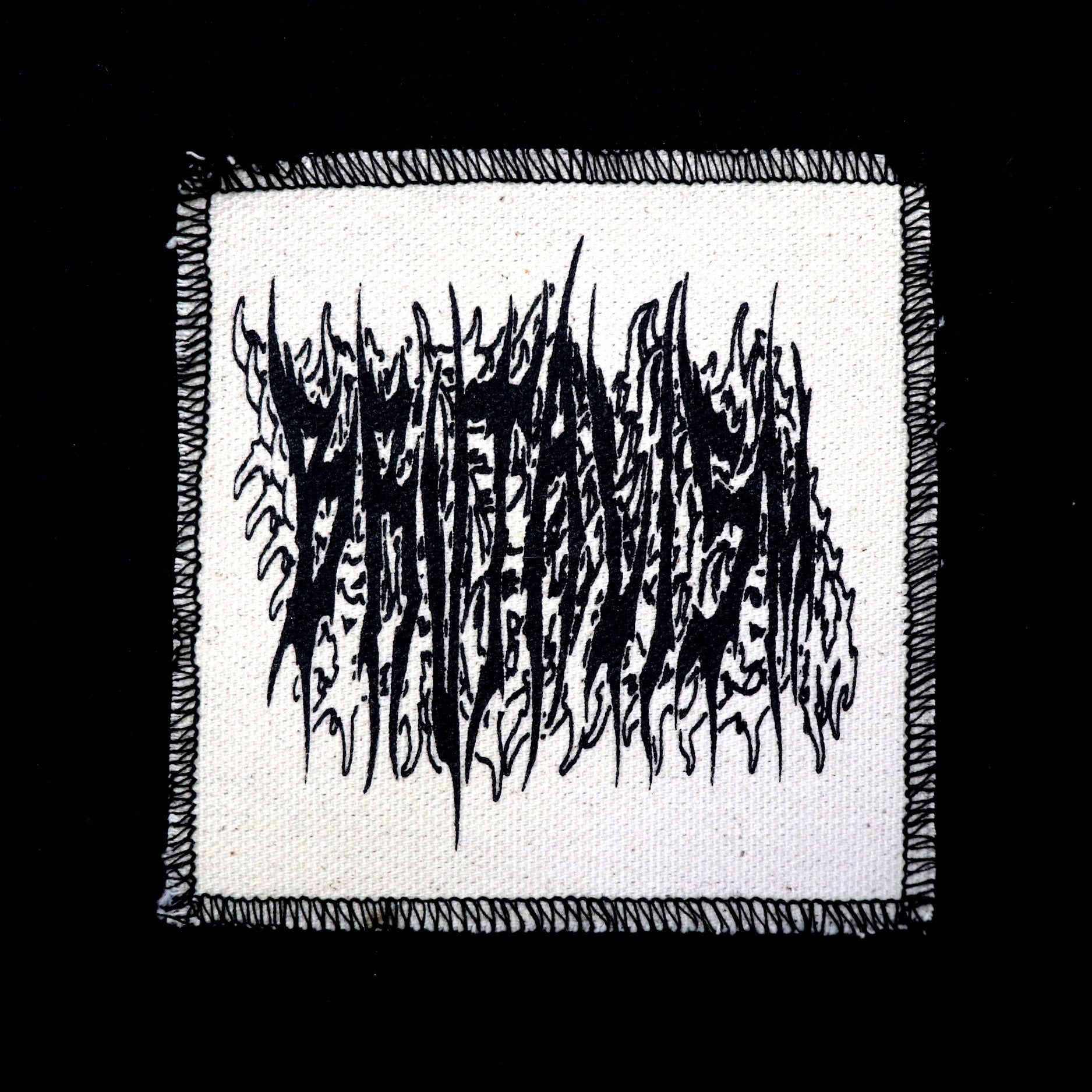 WORKING CLASS BRUTALISM PATCHED BLACK T-SHIRT