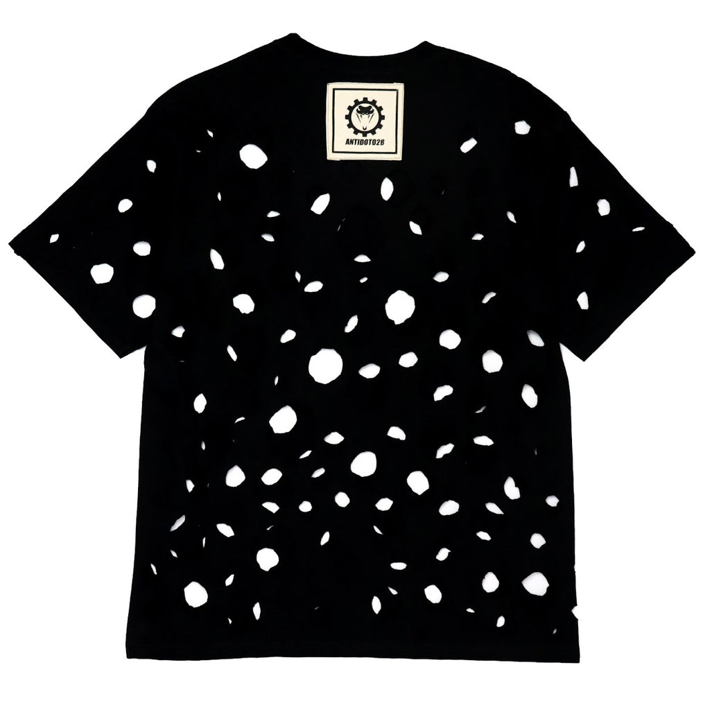 BLACK HOLES PATCHED T-SHIRT