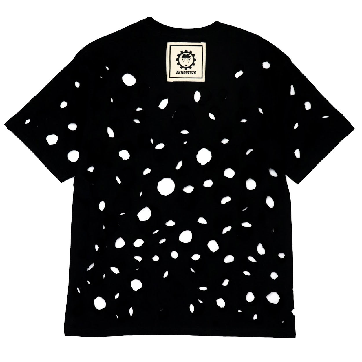 BLACK HOLES PATCHED T-SHIRT