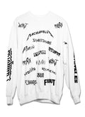 HEAVY MENTAL WHITE SWEARTSHIRT