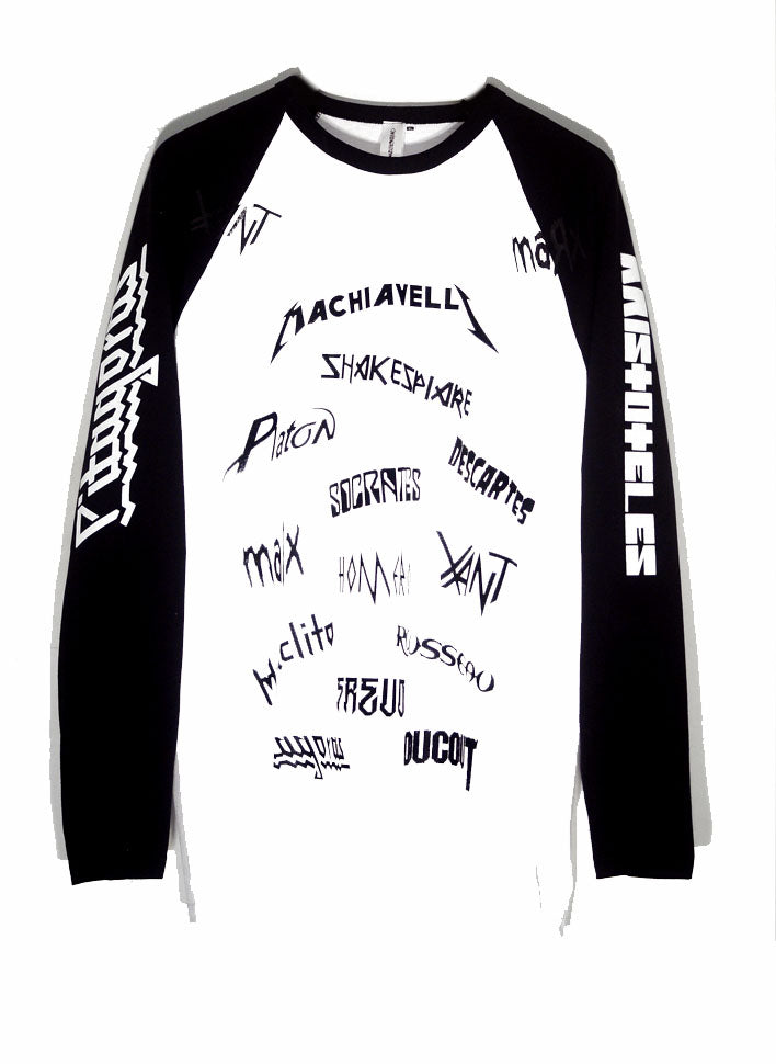 HEAVY MENTAL B&W LONG TEE