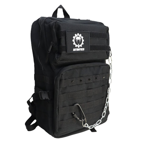 TECHNO MILITIA UTILITY BLACK BACKPACK