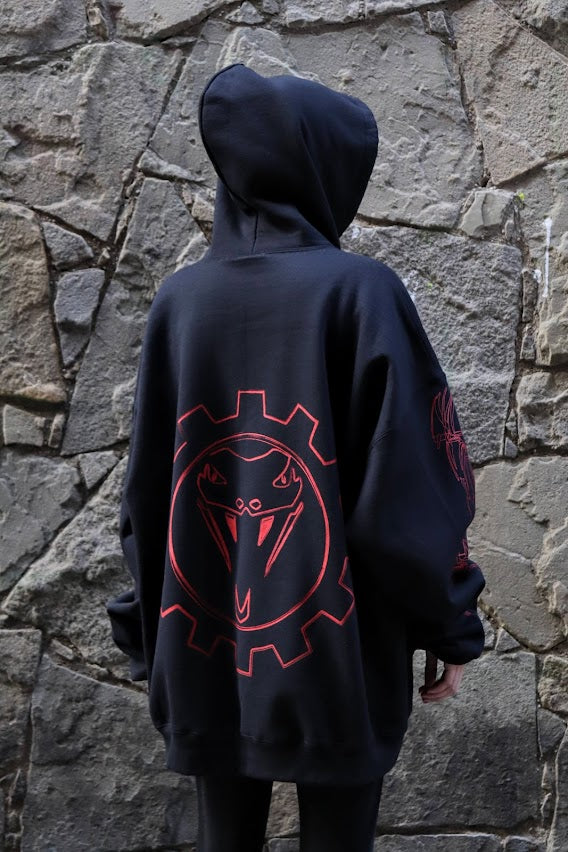 TECHNO GEAR BLACK HOODIE