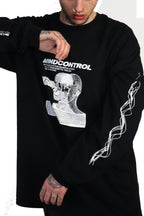 MIND CONTROL LONG SLEEVE T-SHIRT BLACK