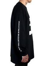 MIND CONTROL LONG SLEEVE T-SHIRT BLACK