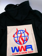 WORLD WIDE RIOT PATCH BLACK HOODIE