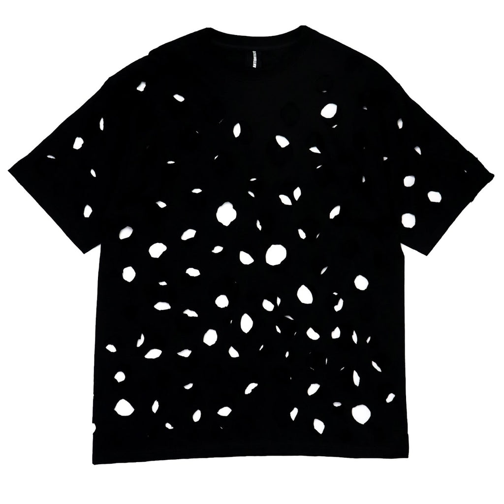 BLACK HOLES PATCHED T-SHIRT