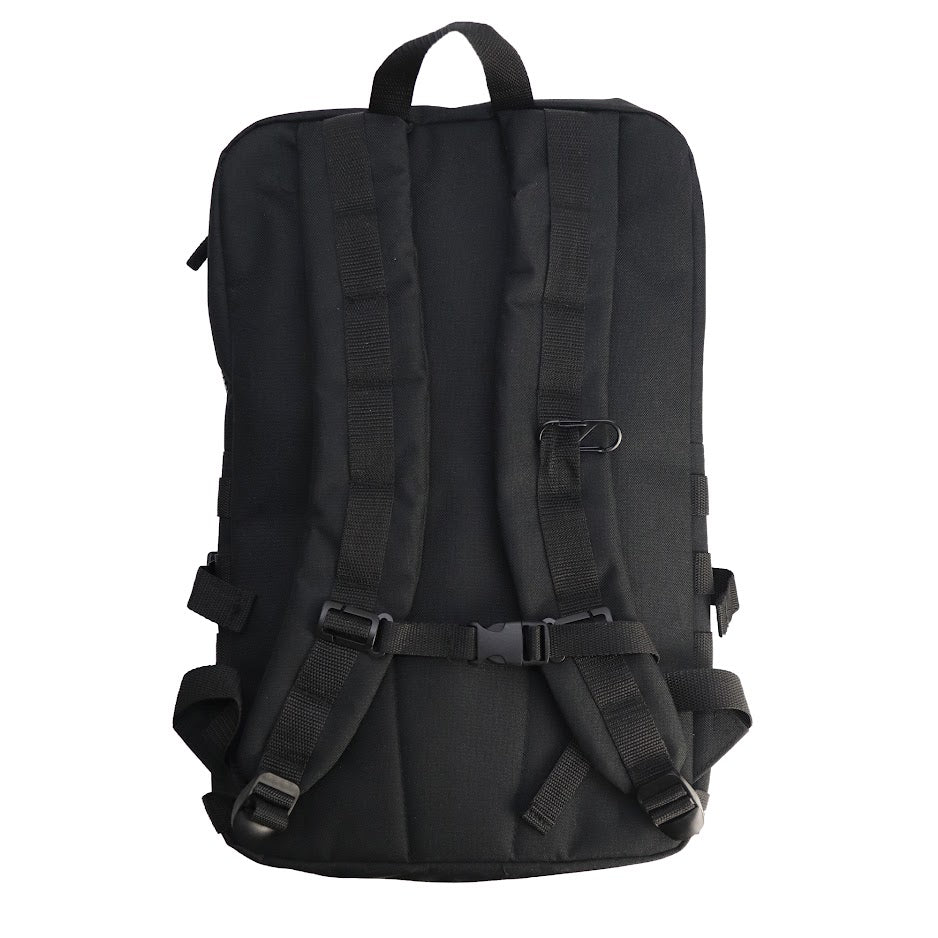 TECHNO MILITIA UTILITY BLACK BACKPACK