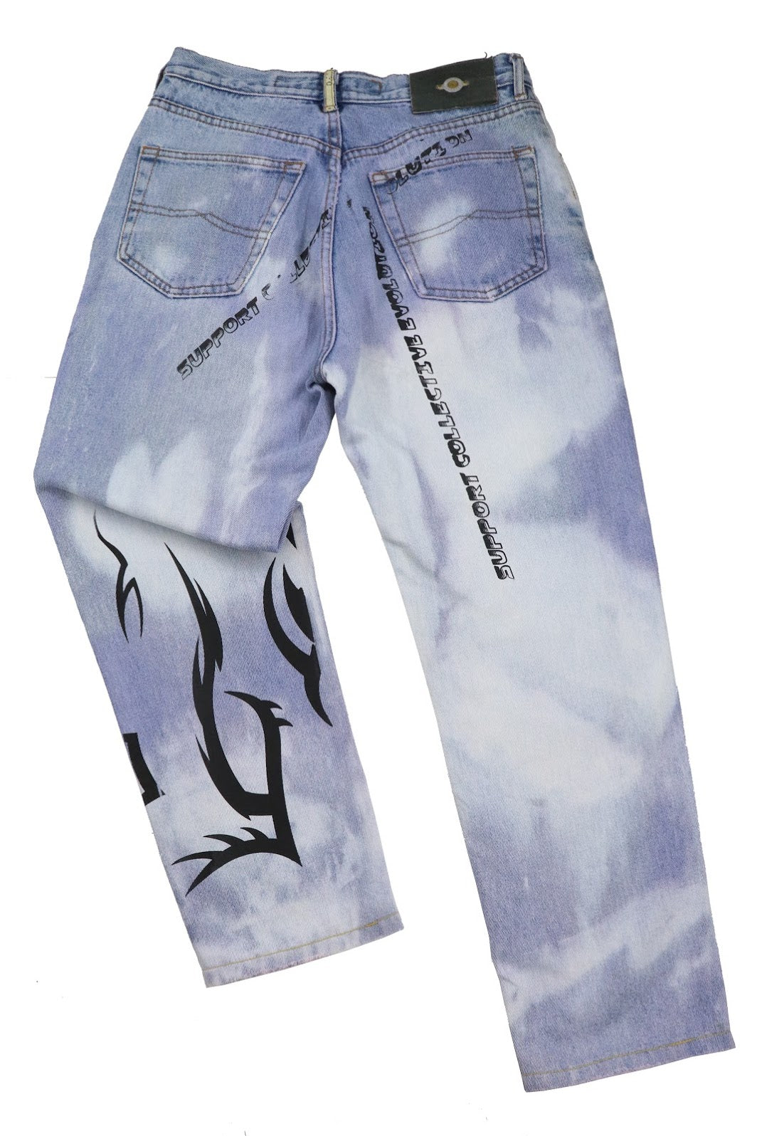 TRIBAL SUPPORT CUSTOM JEANS