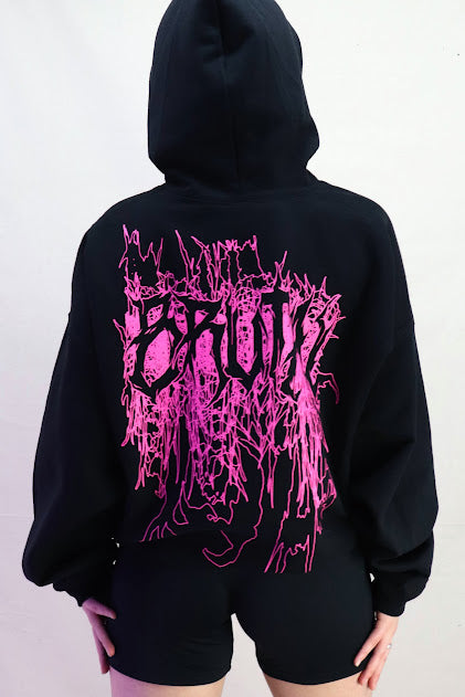 BRUTAL UNISEX BLACK HOODIE