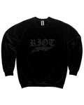 RIOT UNISEX BLACK SWEATSHIRT