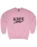 RIOT UNISEX PINK SWEATSHIRT