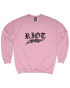 RIOT UNISEX PINK SWEATSHIRT