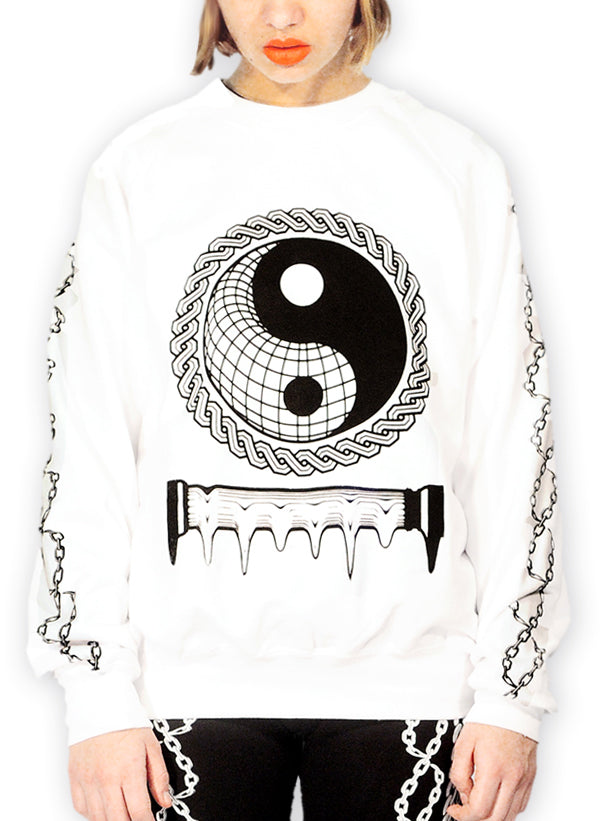 MATRIX WHITE SWEATSHIRT