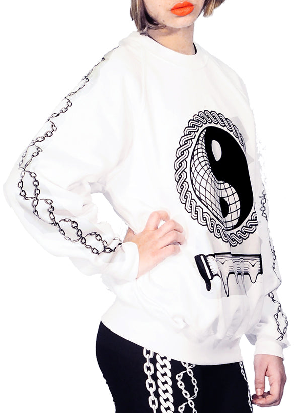 MATRIX WHITE SWEATSHIRT