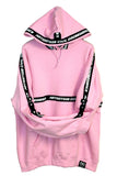 Restraint straps pink hoodie