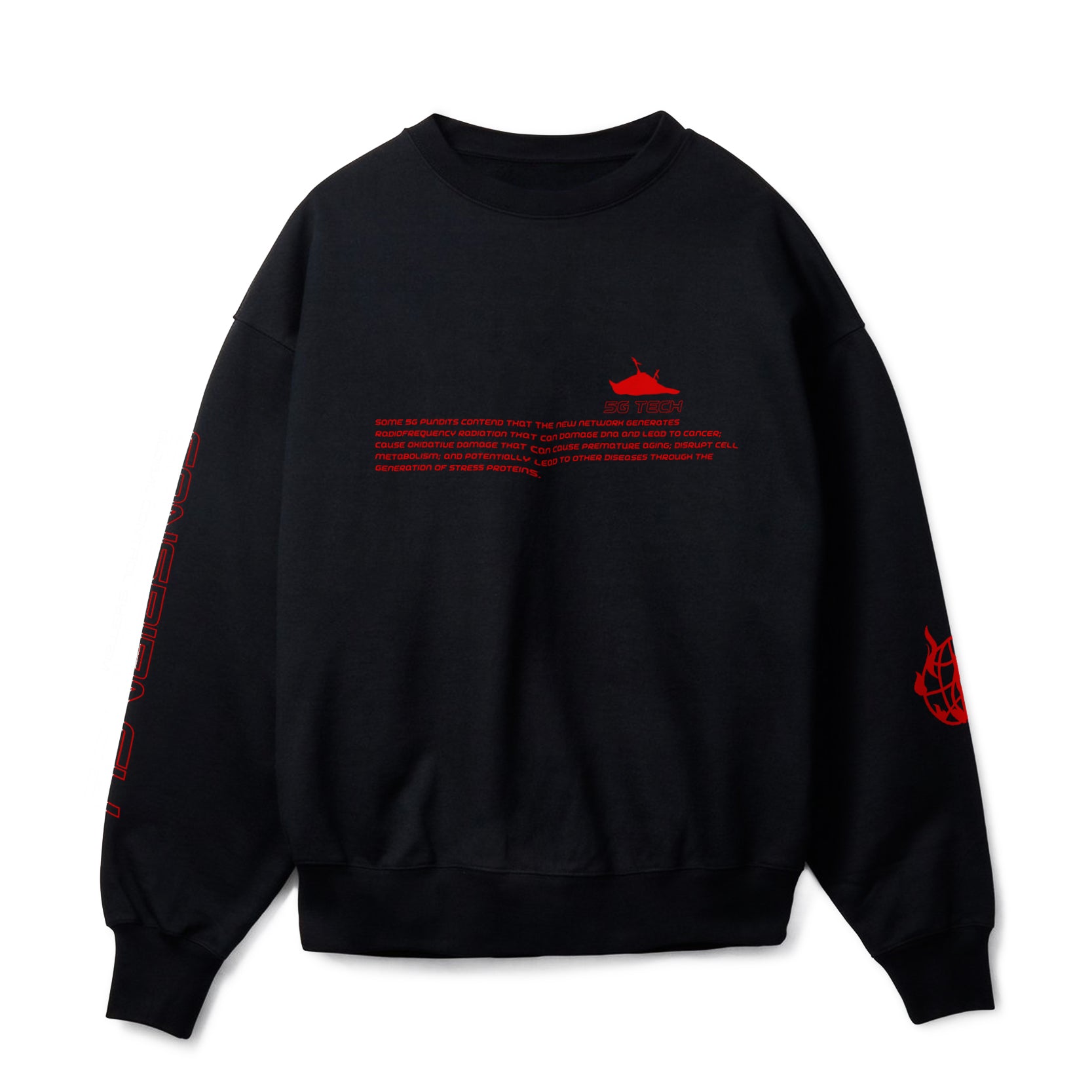 5G TECH BLACK T SWEATSHIRT