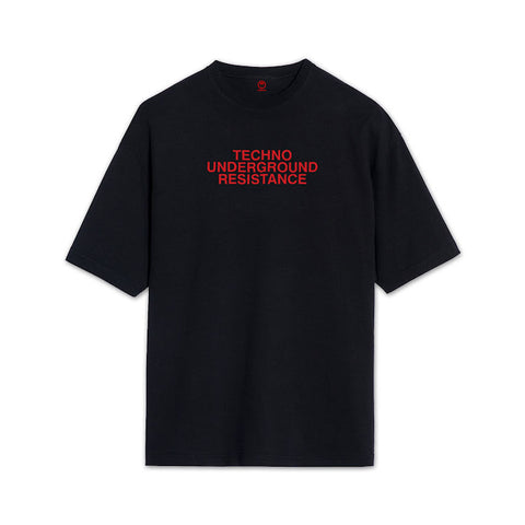 TECHNO UNDERGROUND RESISTANCE BLACK T-SHIRT