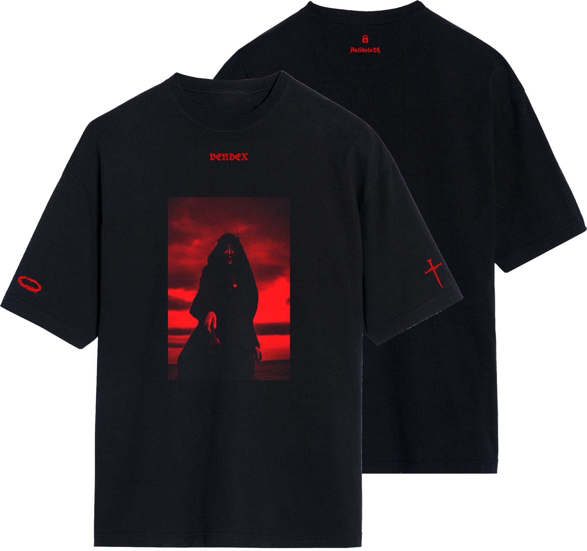 VENDEX BLACK T-SHIRT