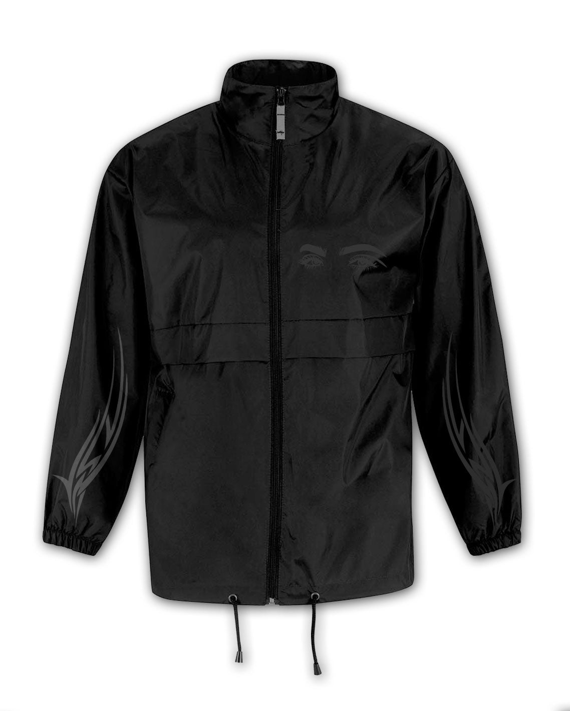 TRIBAL EYES BLACK WIND COAT