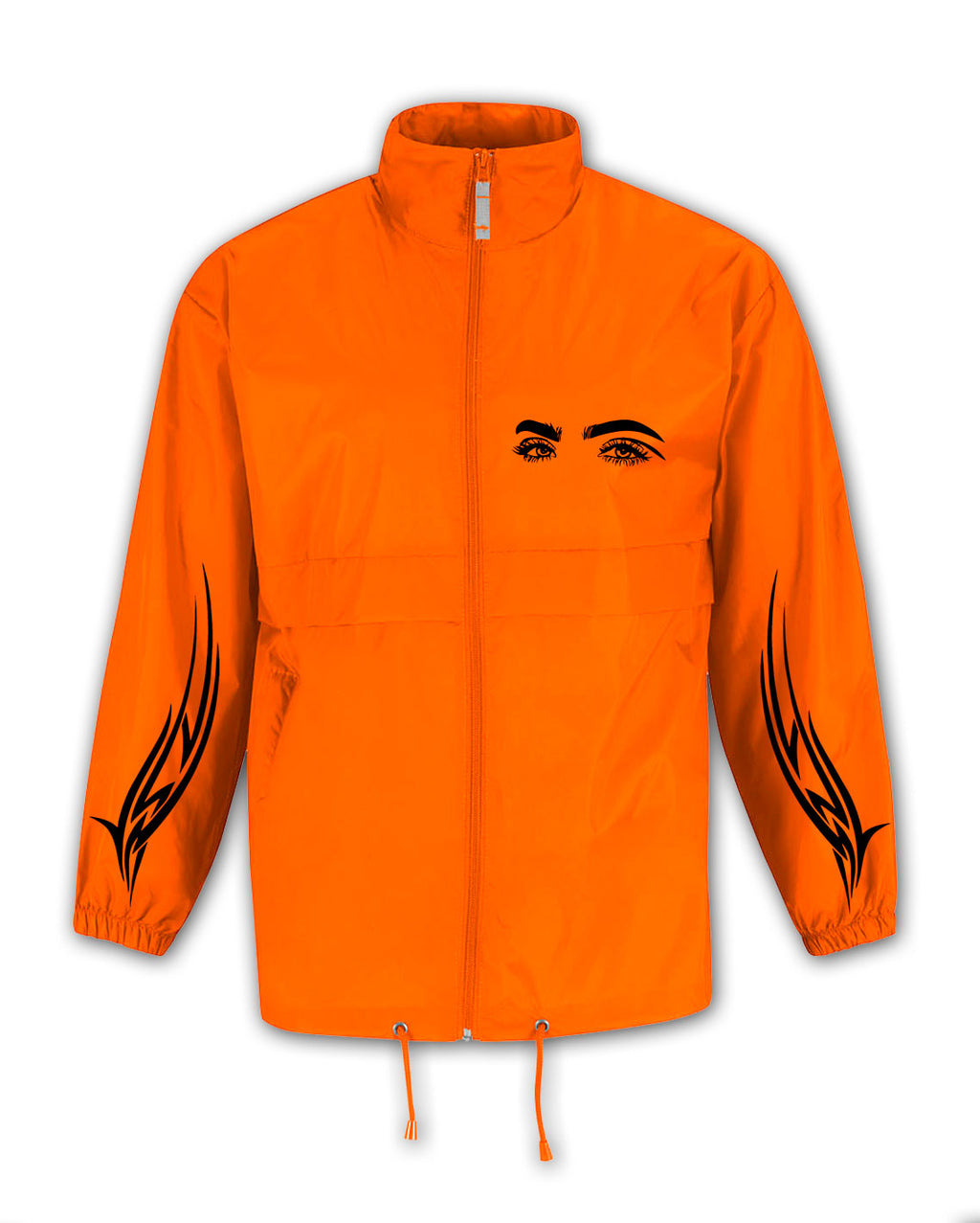 TRIBAL EYES ORANGE WIND COAT