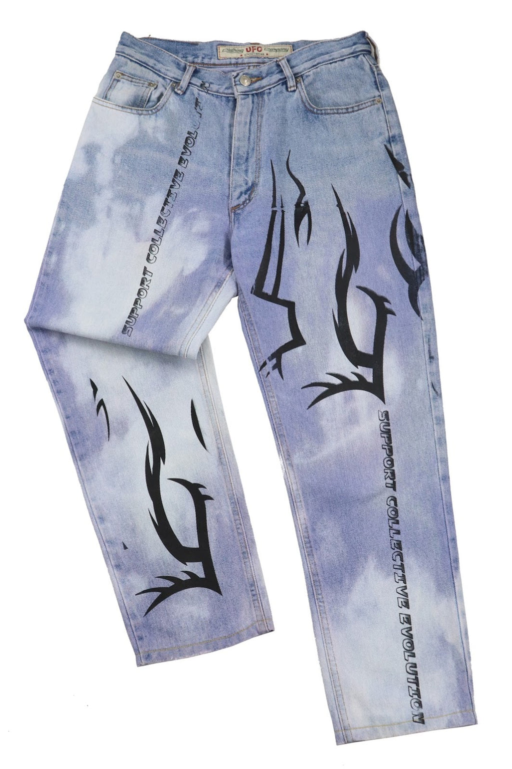 TRIBAL SUPPORT CUSTOM JEANS